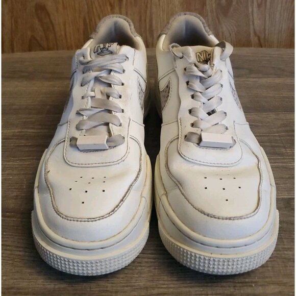 Nike Air Force 1 Low Pixel SE Leopard Sneakers Womens Size 7.5 White - Picture 2 of 12